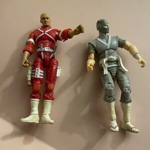 Comic Pack Hard Master & Snake Eyes GI Joe 25th Anniversary Figures Only